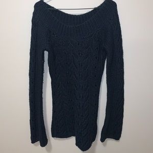 Black Boatneck Sweater